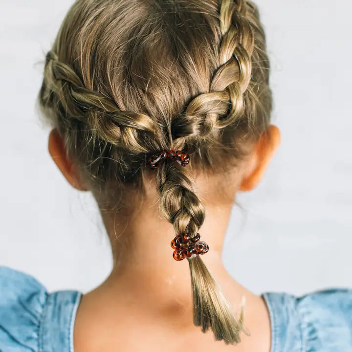 Teleties Spiral Hair Coils | Tiny | Tortoise Hair Ties
