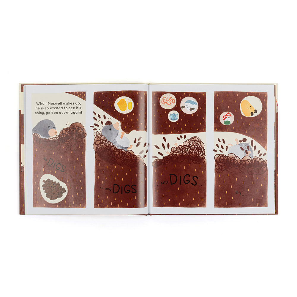 Jellycat Muswell Mole And The Buried Treasure Book