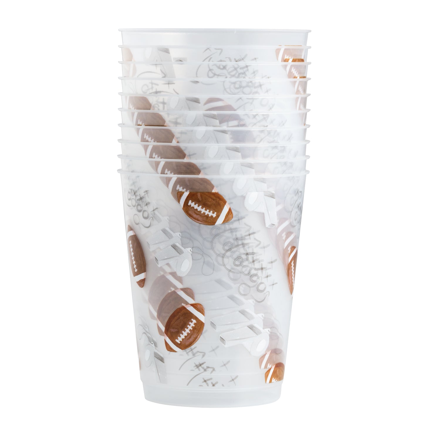 MUD PIE WHISTLE TAILGATE PARTY CUP SET