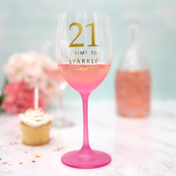 PAVILION 21 GIFT BOXED 19 OZ CRYSTAL WINE GLASS