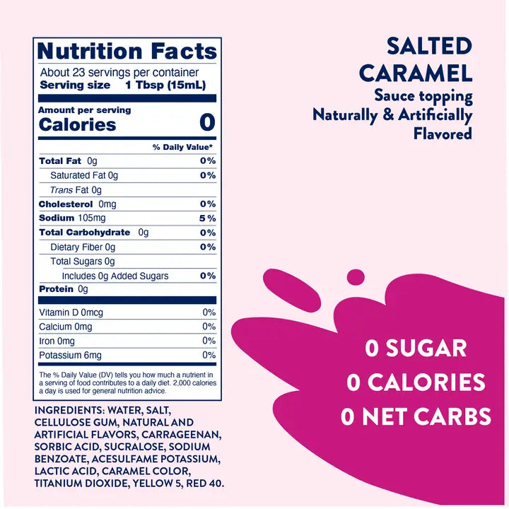 Jordan's Skinny Mixes Sugar Free Salted Caramel Sauce