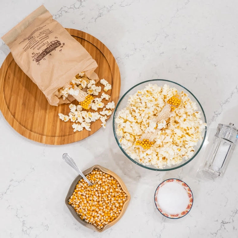 Poppin' Cobs Popcorn On the Cob with Dill Pickle Seasoning