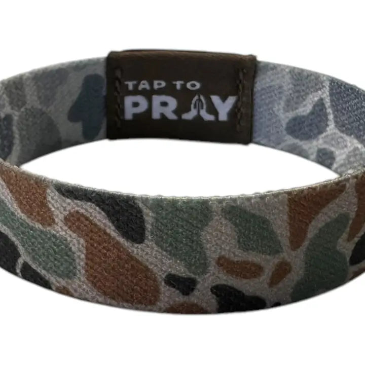 Versible Tap To Pray™ Wristbands - River Rock Camo Classic & Sage