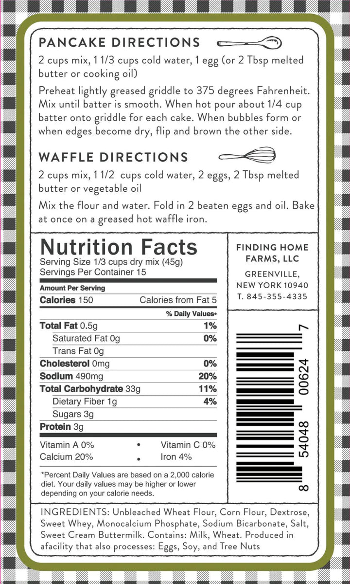 Finding Home Farms Buttermilk Waffle & Pancake Mix