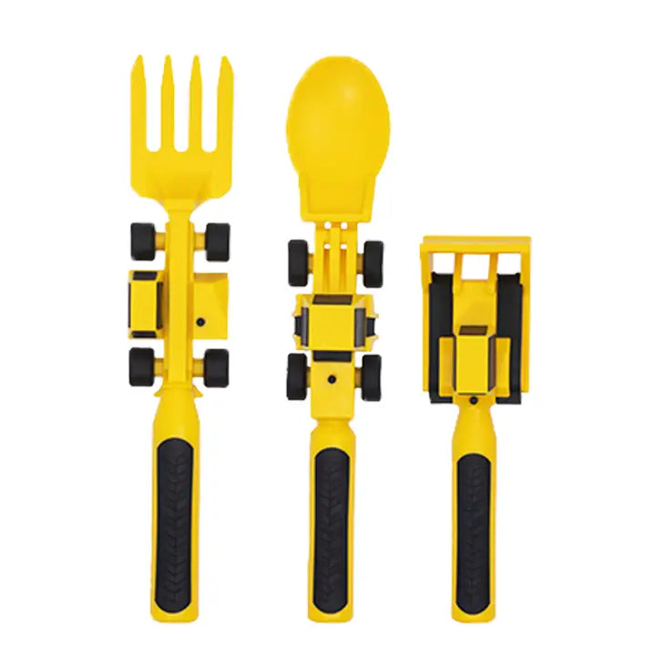 Constructive Eating Set of 3 Construction Utensils