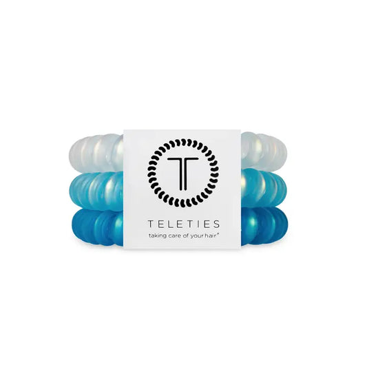 Teleties Spiral Hair Coils | Large | Blue Seas