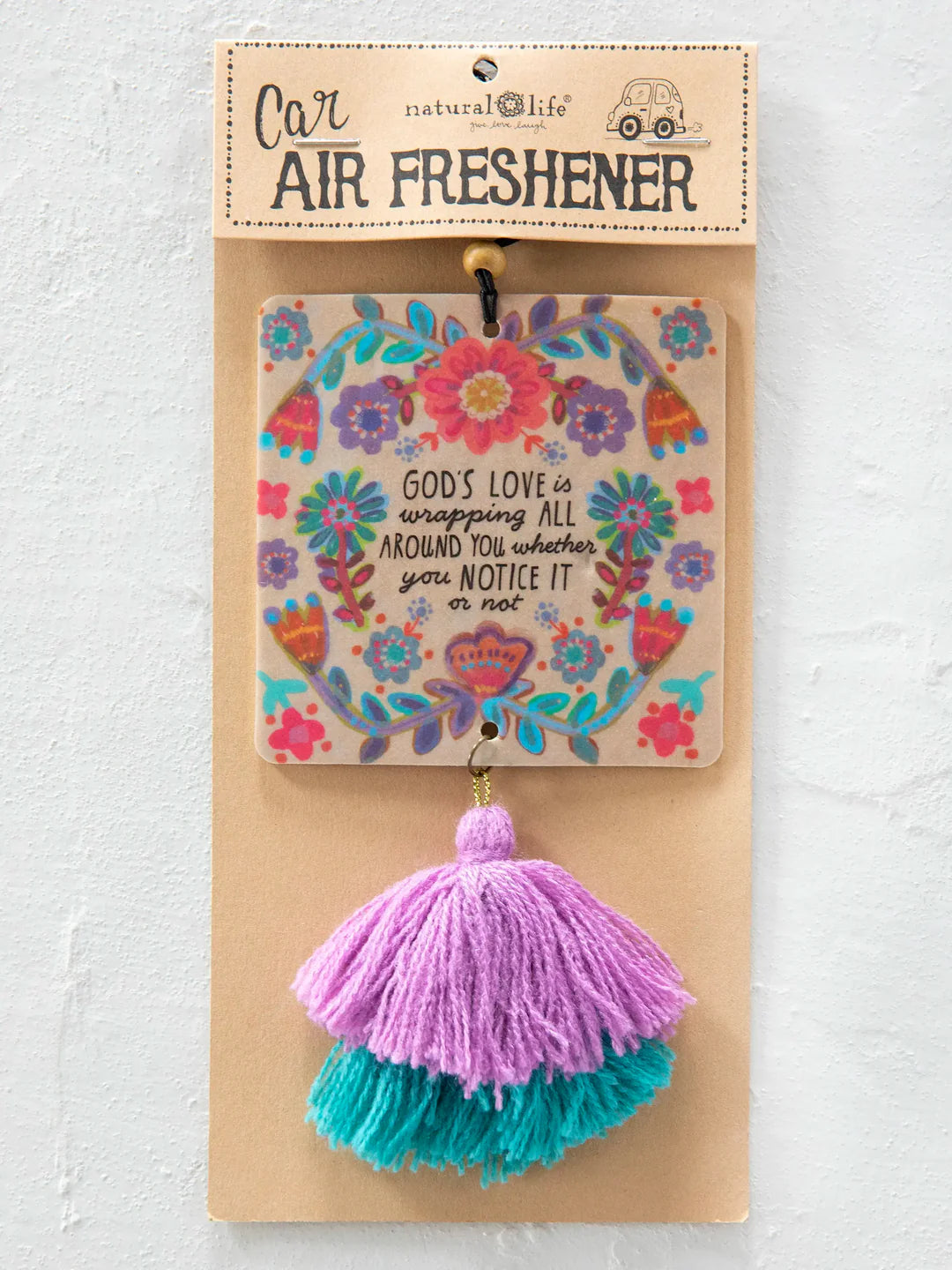 Natural Life Car Air Freshener-God's Love