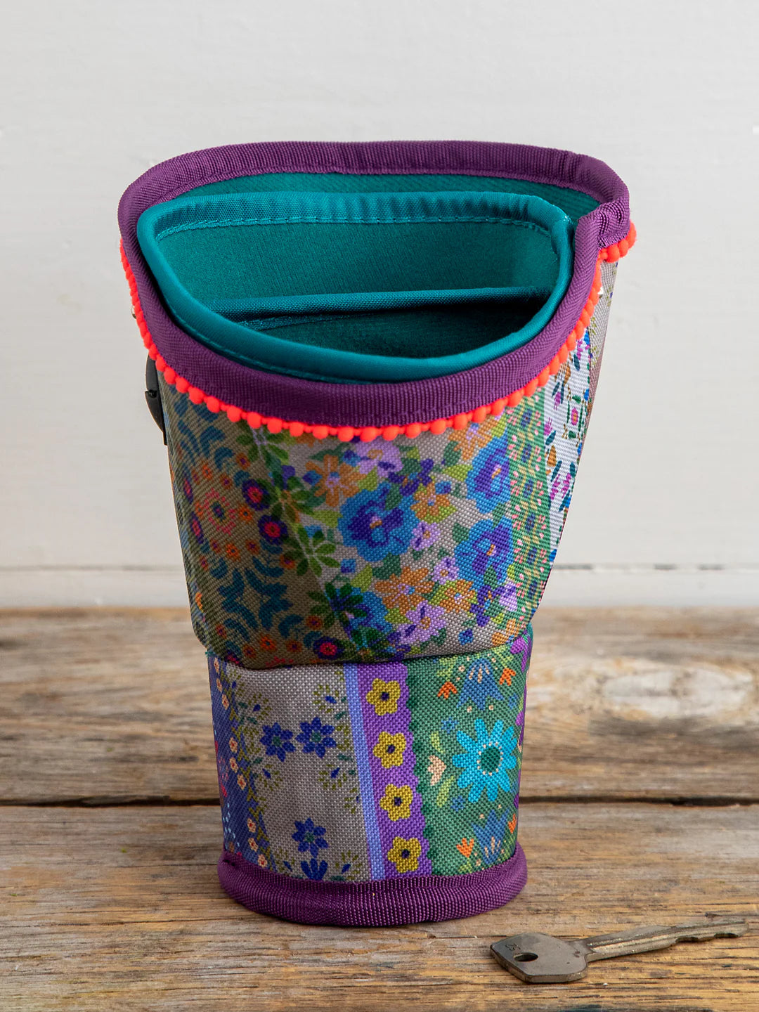 Natural Life Car Cup Holder Organizer-Vintage Patchwork