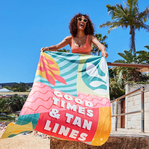 Dock & Bay Quick Dry Towels - Good Times & Tan Lines - GRS Certified-XL