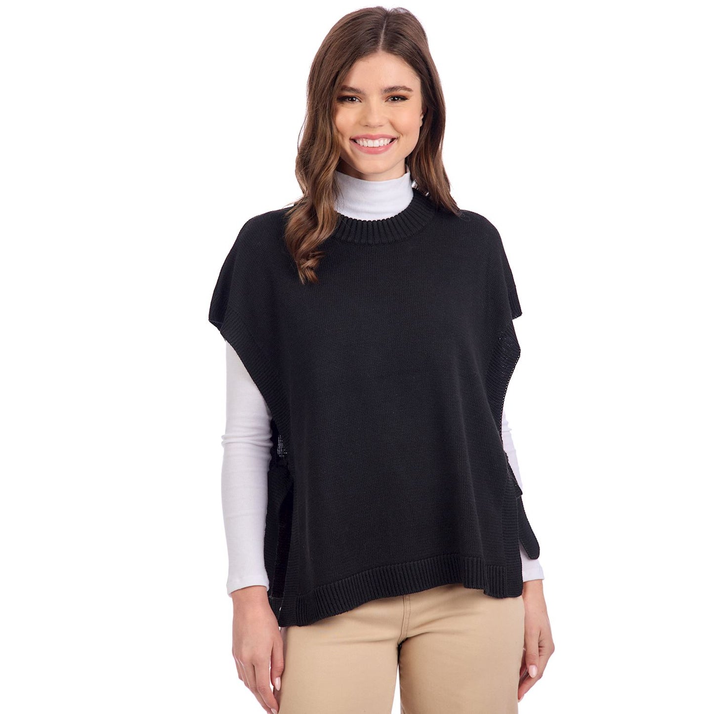 MUD PIE TYE SWEATER VEST-BK