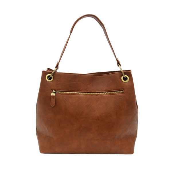 Joy Susan Jem Bucket Shoulder Bag-Saddle