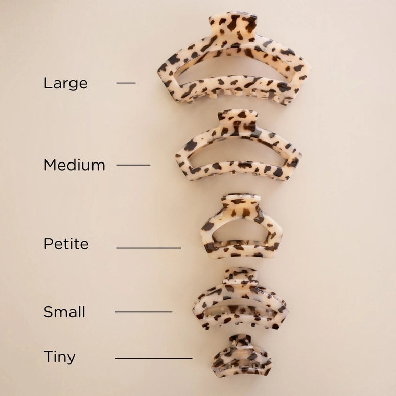 Teleties Open Blonde Tortoise | Petite | Hair Clip