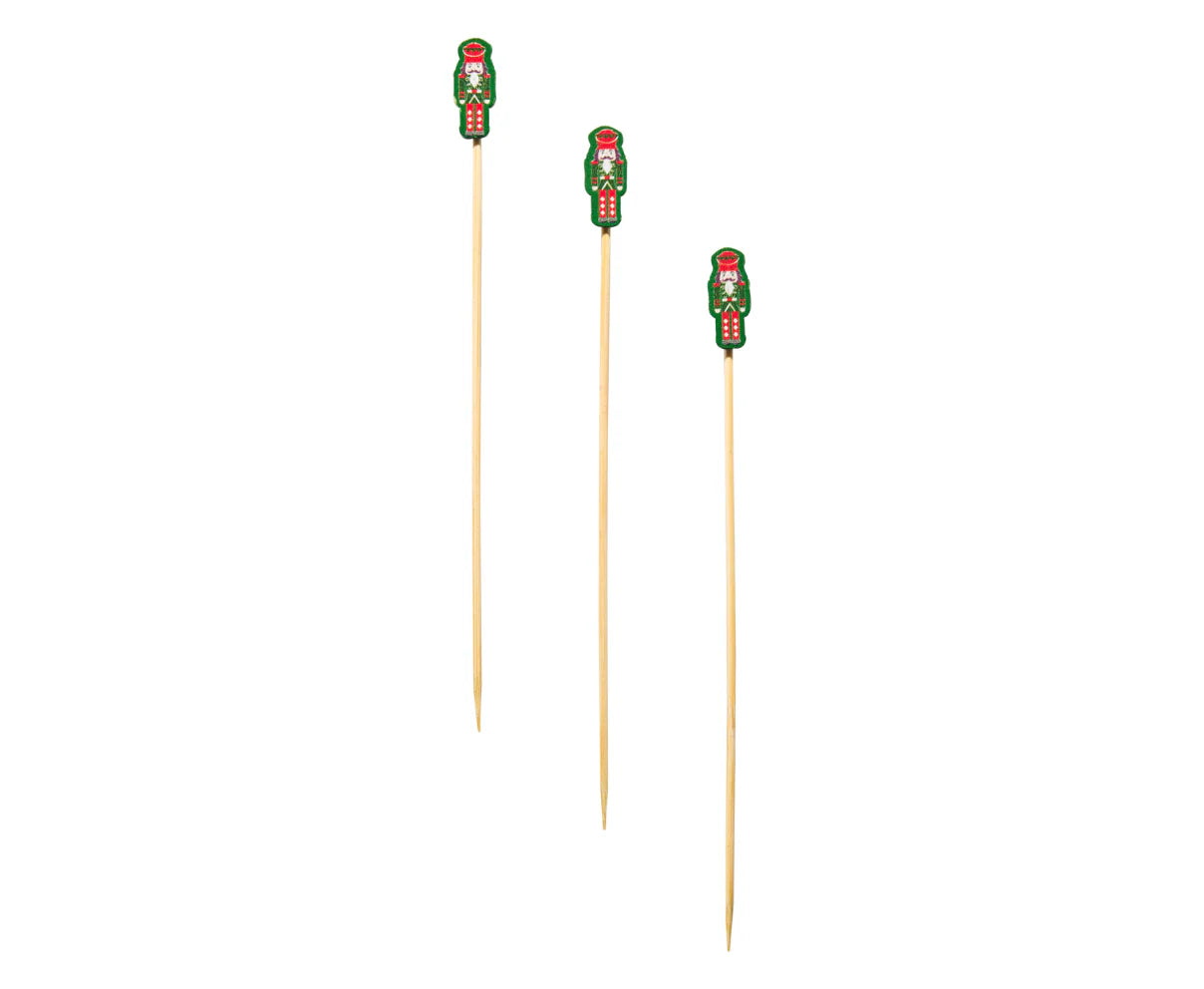 Sophistiplate Nutcracker Christmas Large Cocktail Picks/30pk