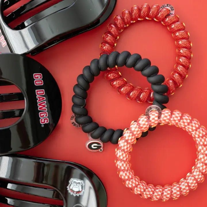 Teleties Spiral Hair Coils | Large | Go Dawgs! Hair Ties