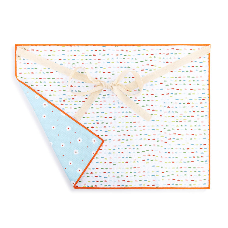 DEMDACO Micro Daisy Absorbent Half Apron - 27x20n