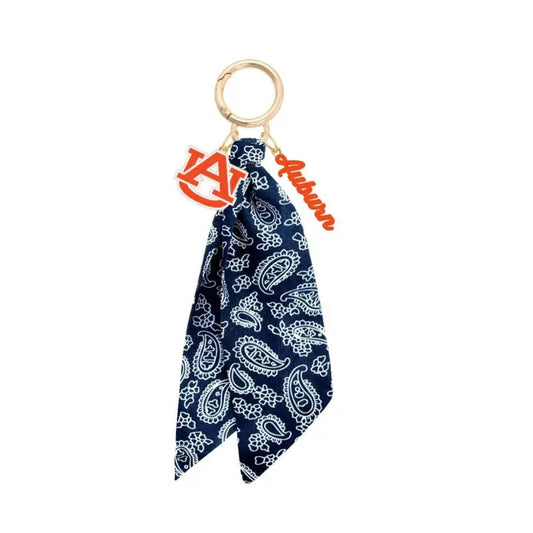 Canvas Style Auburn Tigers Logo Bandana Bag Charm
