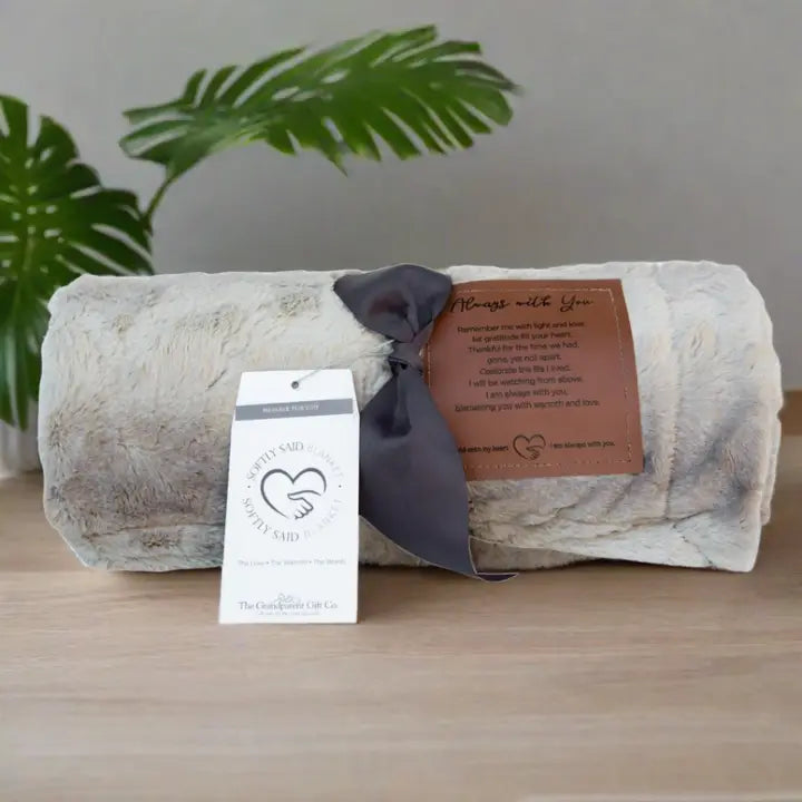 Softly Said Sympathy Blanket: Always with You Sentiment