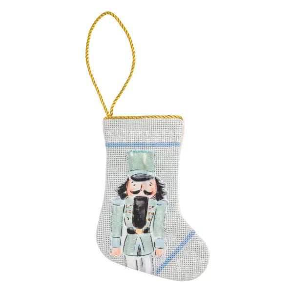 MUD PIE MINI BLUE NUTCRACKER STOCKING