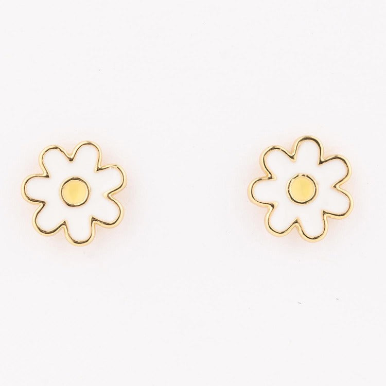 Michelle McDowell Girl Earrings | White Daisy