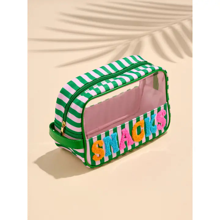 Shiraleah "Snacks" Zip Pouch, Green