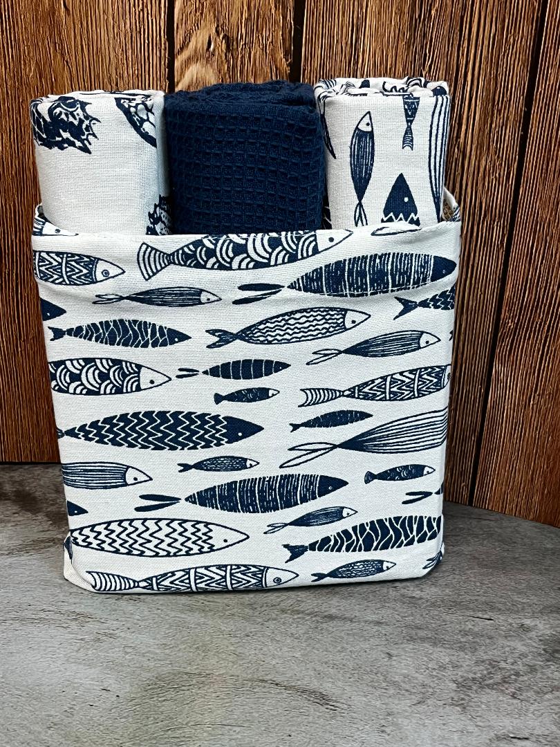 Pd HOME Fish Hand Towel Set