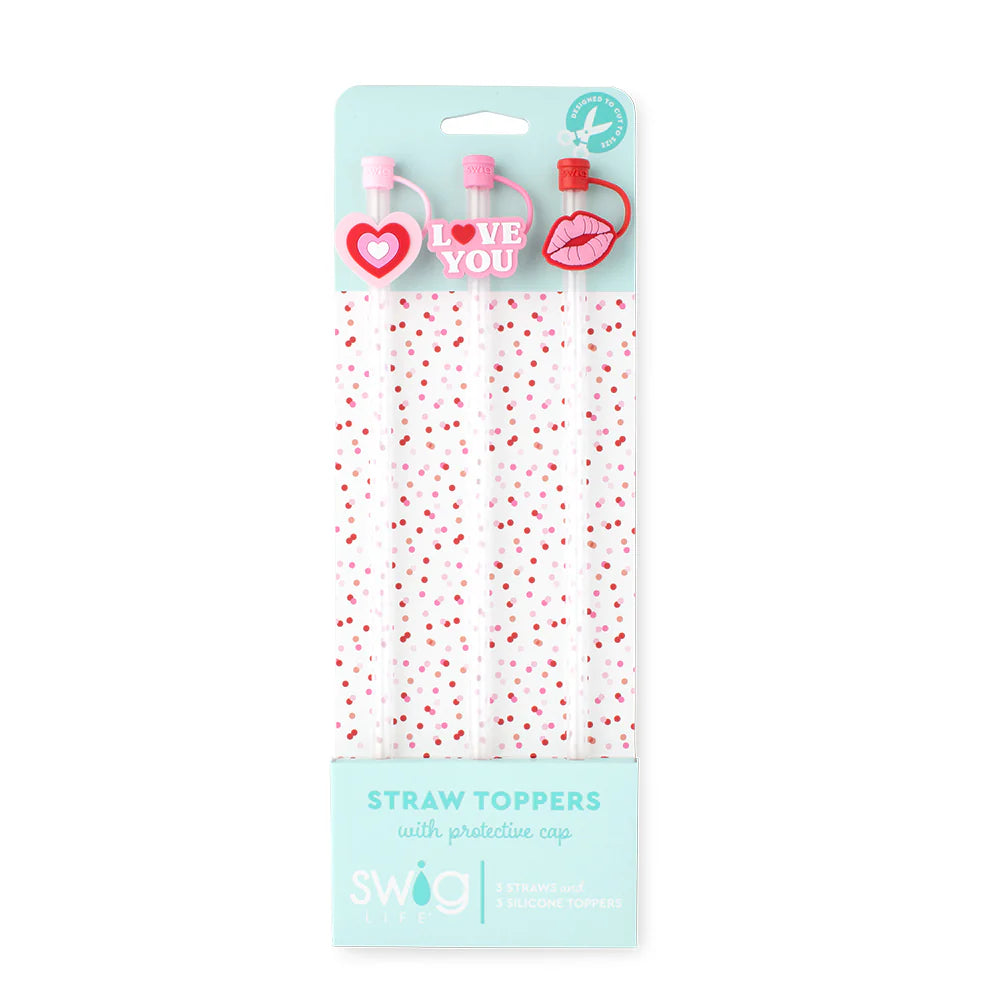 Swig Life SWEETHEARTS Straw Topper Set