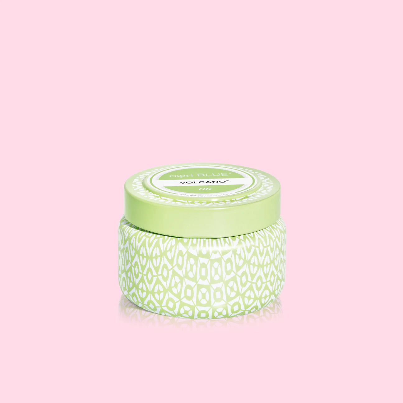 capri BLUE Volcano Iced Matcha Printed Travel Tin Candle, 8.5 oz