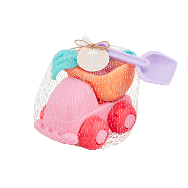 MUD PIE PINK SAND CAR BEACH SET