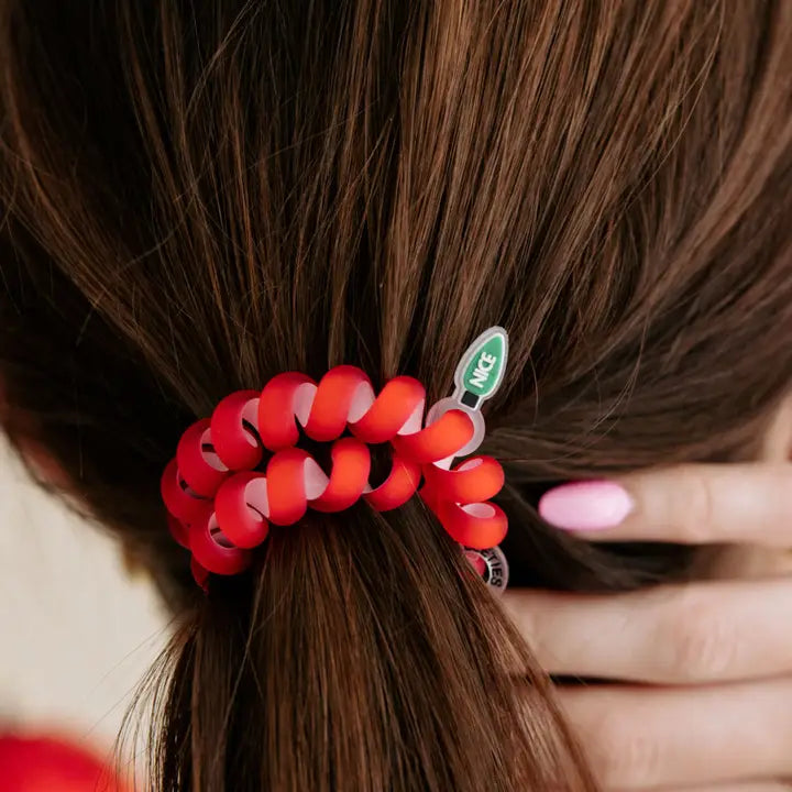 Teleties Spiral Hair Coils | Large | Naughty or Nice Hair Ties