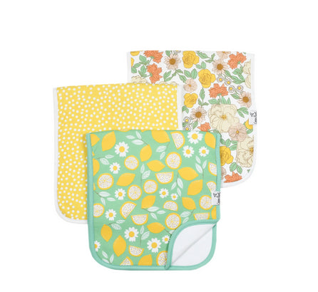 COPPER PEARL BURP CLOTH SET LEMON