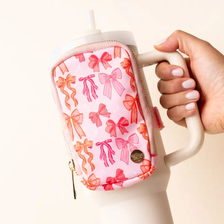 The Darling Effect Tumbler Fanny Pack-Blushing Bows