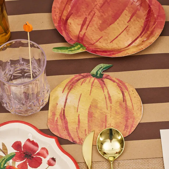 Sophistiplate Pumpkin Fall Cocktail Party Pick Toothpick 30 Wack Wood 6"