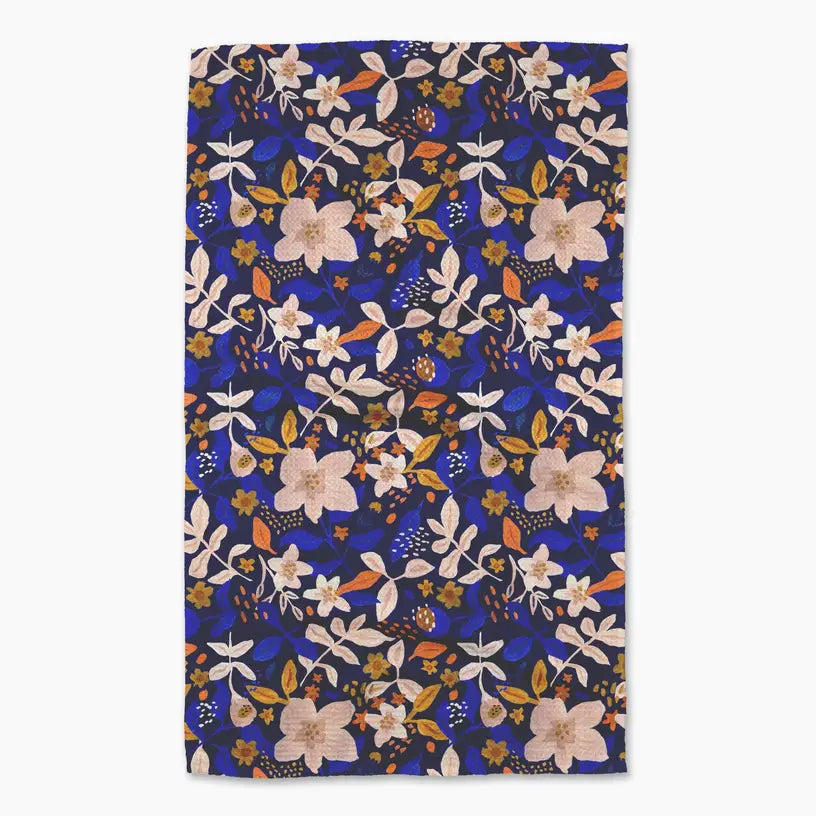 Geometry Nightfall Garden Tea Towel