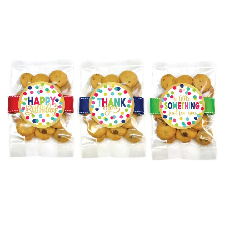 Oh, Sugar! Cookie Bags - Small Dot Assortment - Small-Chocolate Chip