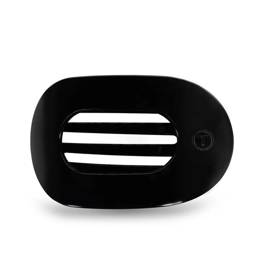 Teleties Jet Black Large Flat Round Clip