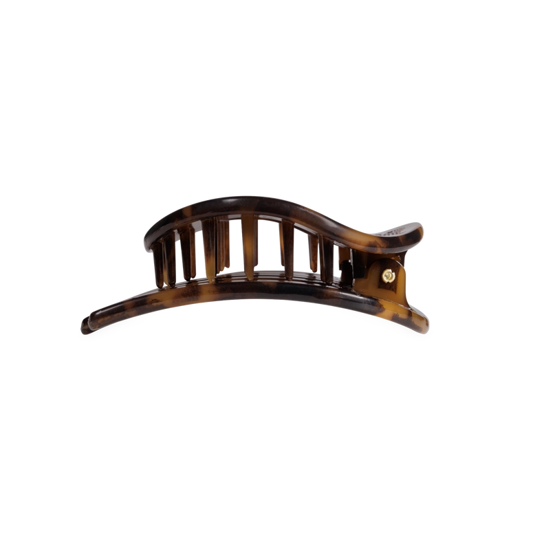 Teleties Tortoise | Medium | Flat Circle Hair Clip