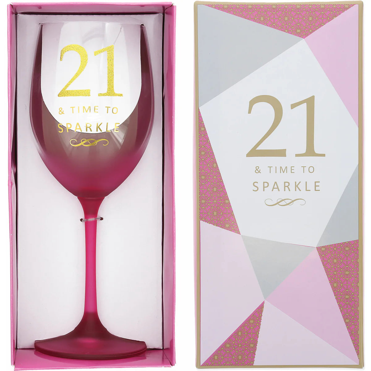 PAVILION 21 GIFT BOXED 19 OZ CRYSTAL WINE GLASS