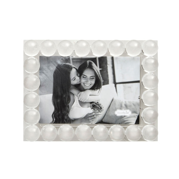 MUD PIE SMALL BEADED ACRYLIC FRAME
