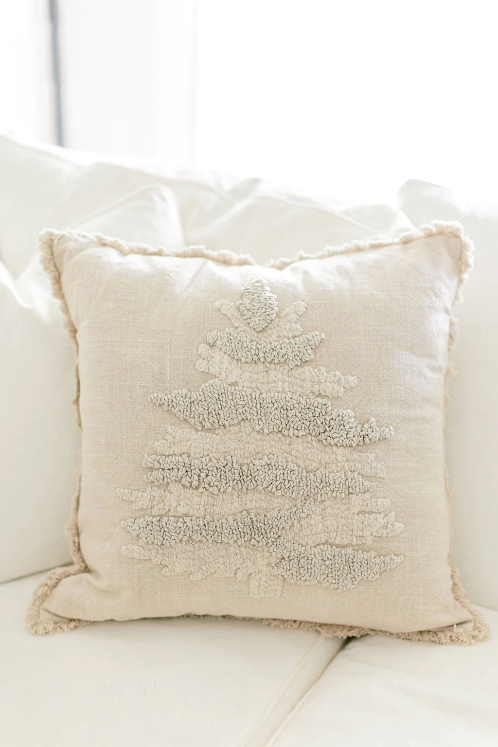 Mary Square Trees Square Pillow