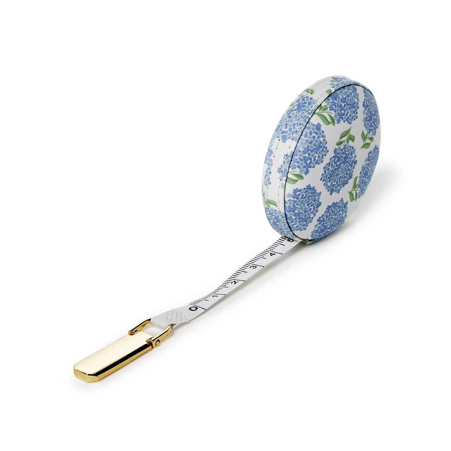 TWO'S COMPANY HYDRANGEA PRINT MEASURING TAPE