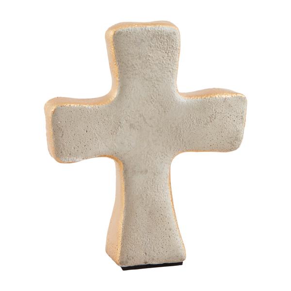 MUD PIE GOLD CONCRETE CROSS