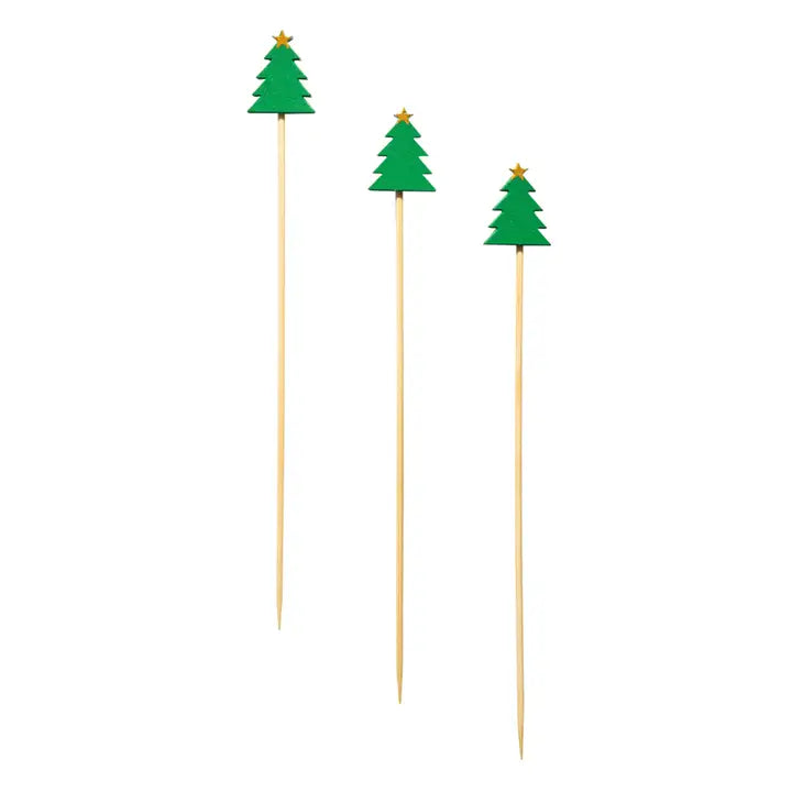 Sophistiplate Christmas Tree Large Cocktail Picks/30pk