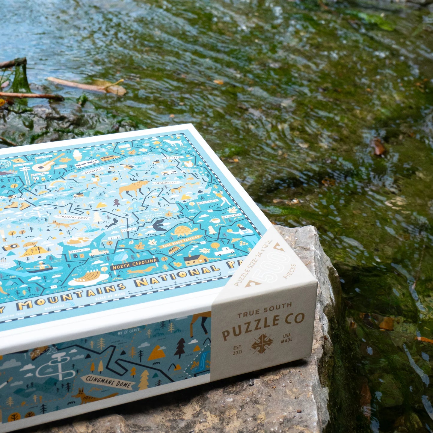 True South Puzzle Co. Great Smoky Mountains Ntl Park Map