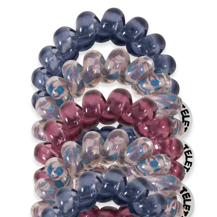 Teleties Spiral Hair Coils | Tiny | Purple Haze Hair Ties