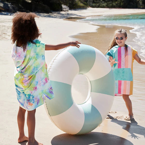 Dock & Bay Poncho Kids - Coastal Candy - GRS Certified-S