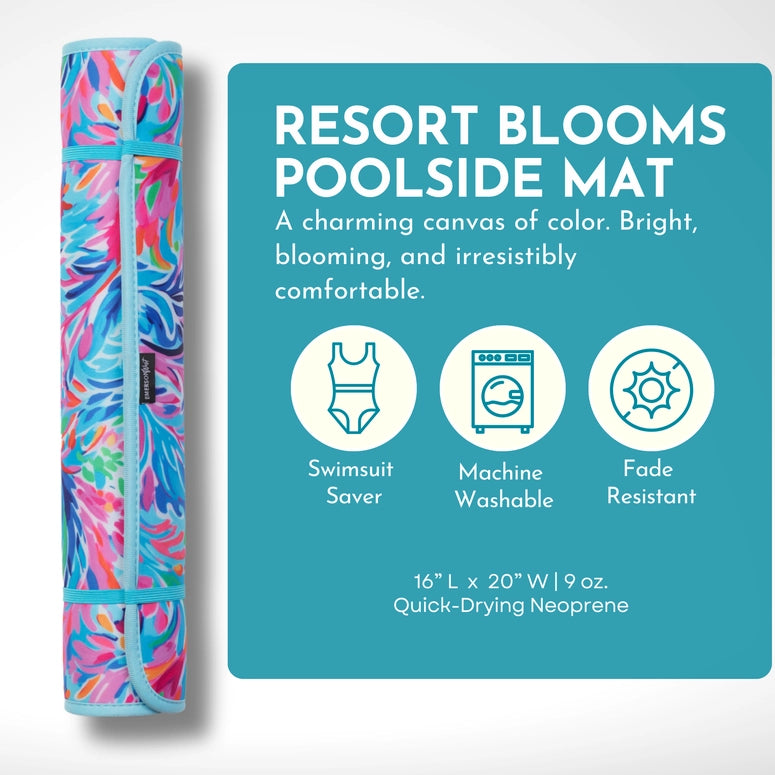 Neoprene Poolside Seating Mats-Flamingo Floats