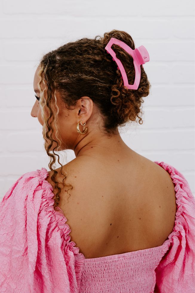 Teleties Open Peonies Please Hair Clip