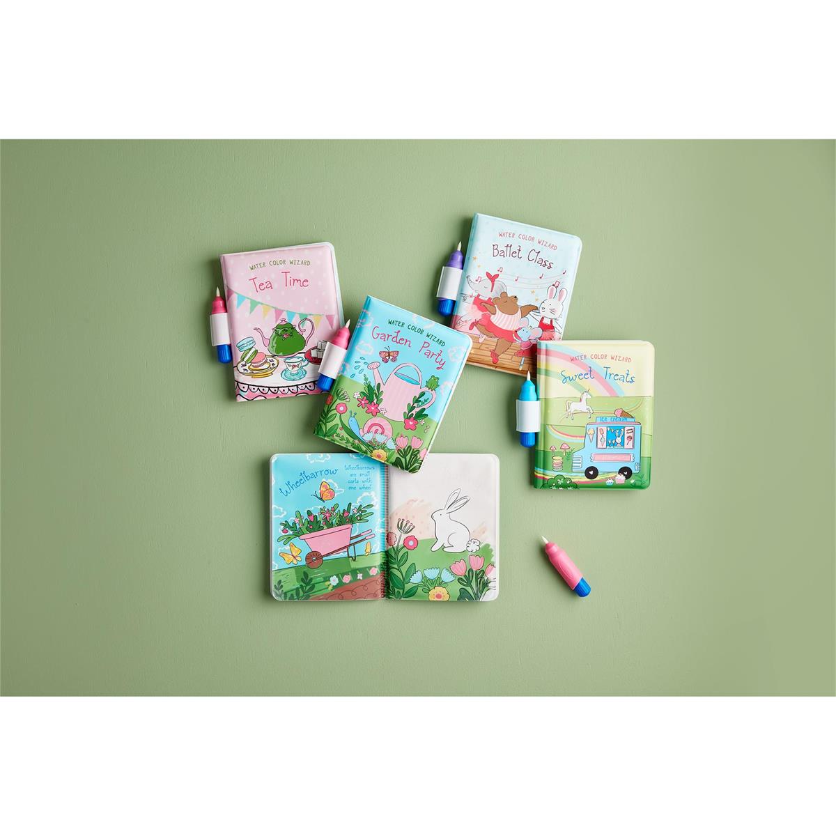 MUD PIE GIRL WATER COLORING BOOKS