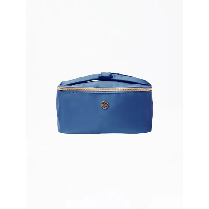 Mary Square Kiss and Makeup Bag | Petal Charm Blue