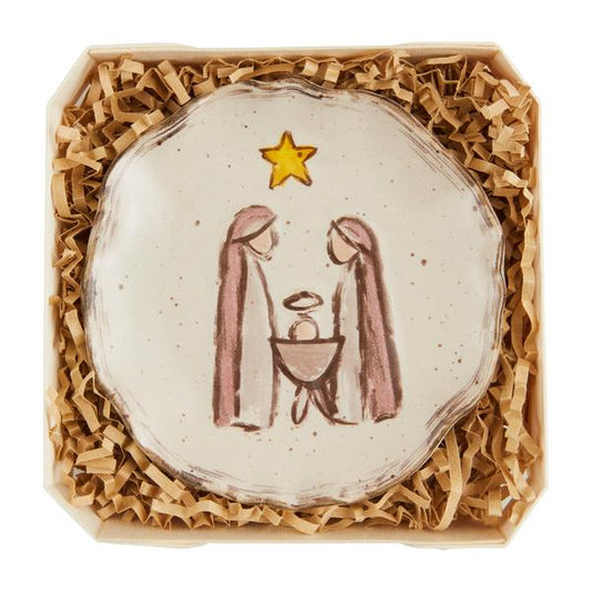 MUD PIE HOLY FAMILY TRINKET DISH